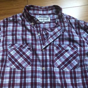 Men’s lightweight cotton plaid shirt